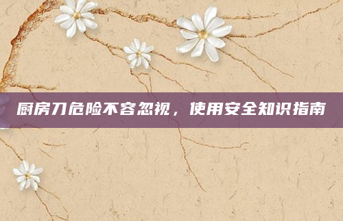 厨房刀危险不容忽视，使用安全知识指南