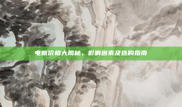 电瓶价格大揭秘，影响因素及选购指南