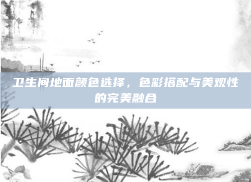 卫生间地面颜色选择，色彩搭配与美观性的完美融合