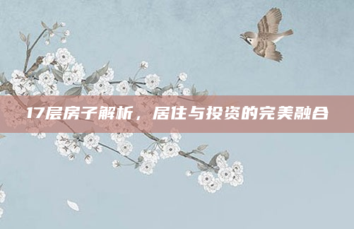 17层房子解析，居住与投资的完美融合