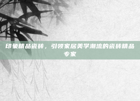 印象精品瓷砖，引领家居美学潮流的瓷砖精品专家
