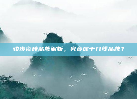 骏步瓷砖品牌解析，究竟属于几线品牌？