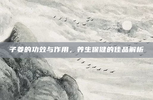 子姜的功效与作用，养生保健的佳品解析