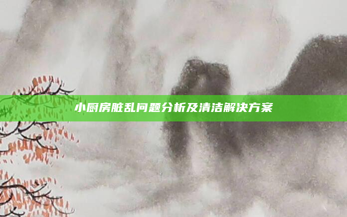 小厨房脏乱问题分析及清洁解决方案