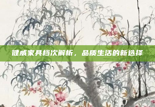 健威家具档次解析，品质生活的新选择
