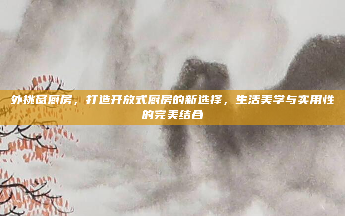 外挑窗厨房，打造开放式厨房的新选择，生活美学与实用性的完美结合