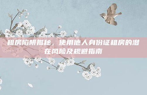 租房陷阱揭秘，使用他人身份证租房的潜在风险及规避指南