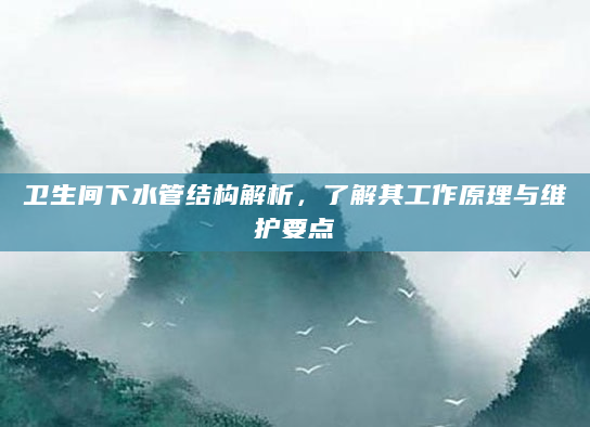 卫生间下水管结构解析，了解其工作原理与维护要点