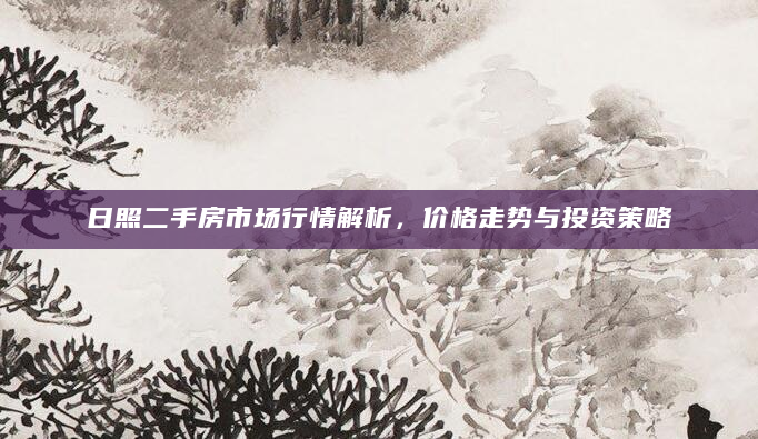 日照二手房市场行情解析，价格走势与投资策略