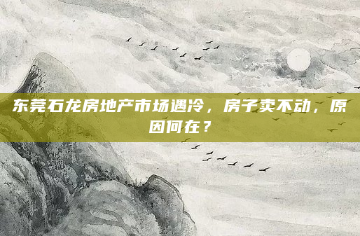 东莞石龙房地产市场遇冷，房子卖不动，原因何在？