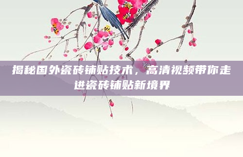 揭秘国外瓷砖铺贴技术，高清视频带你走进瓷砖铺贴新境界