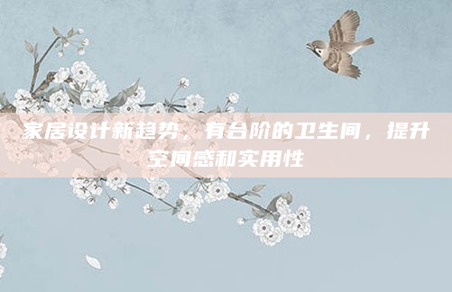家居设计新趋势，有台阶的卫生间，提升空间感和实用性