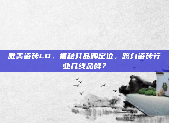 唯美瓷砖LD，揭秘其品牌定位，跻身瓷砖行业几线品牌？