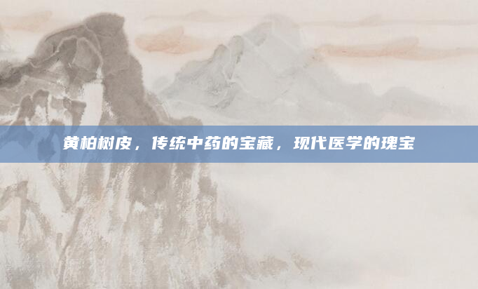 黄柏树皮，传统中药的宝藏，现代医学的瑰宝