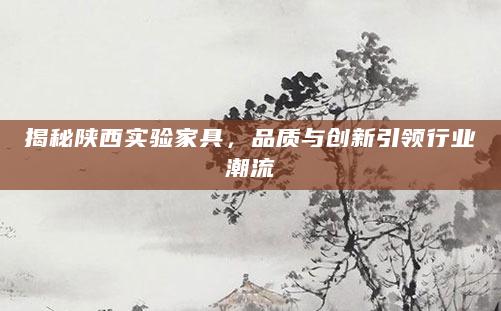 揭秘陕西实验家具，品质与创新引领行业潮流