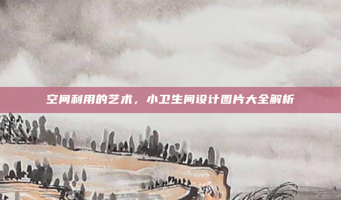 空间利用的艺术，小卫生间设计图片大全解析
