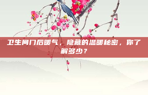 卫生间门后暖气，隐藏的温暖秘密，你了解多少？