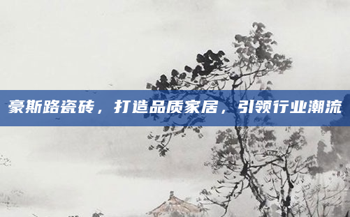 豪斯路瓷砖，打造品质家居，引领行业潮流