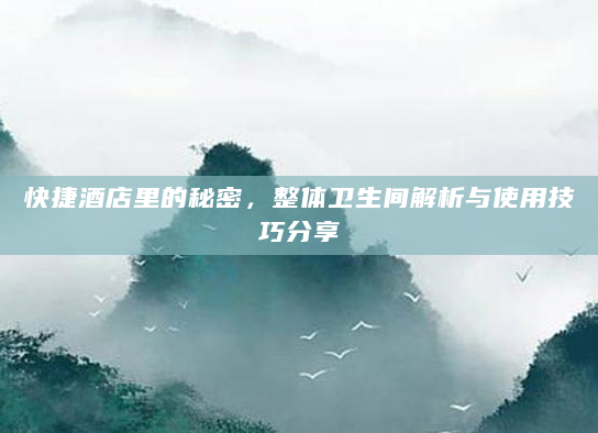 快捷酒店里的秘密，整体卫生间解析与使用技巧分享