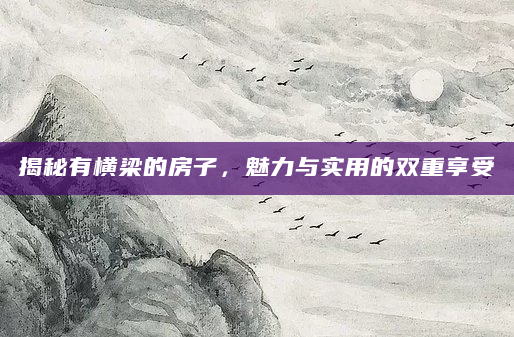揭秘有横梁的房子，魅力与实用的双重享受