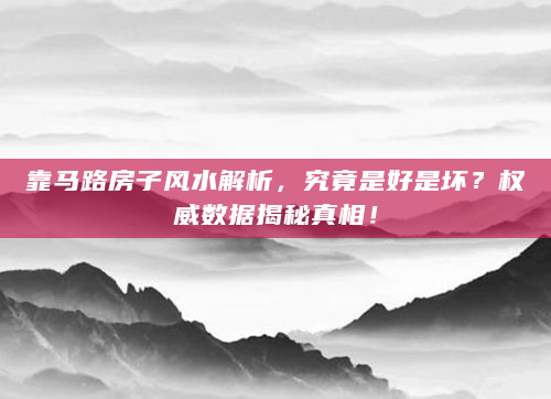 靠马路房子风水解析，究竟是好是坏？权威数据揭秘真相！