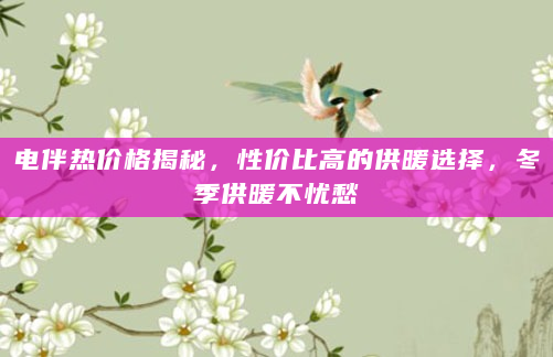 电伴热价格揭秘，性价比高的供暖选择，冬季供暖不忧愁