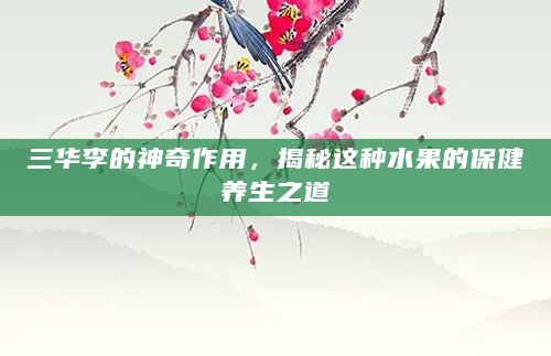 三华李的神奇作用，揭秘这种水果的保健养生之道
