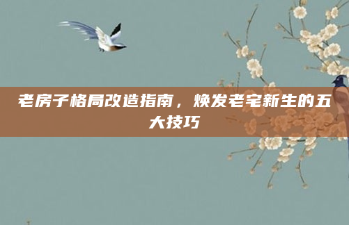老房子格局改造指南，焕发老宅新生的五大技巧