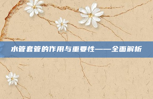 水管套管的作用与重要性——全面解析