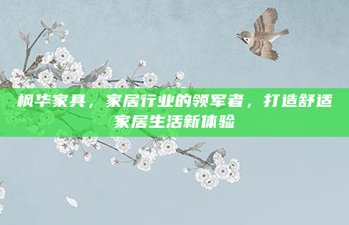 枫华家具，家居行业的领军者，打造舒适家居生活新体验