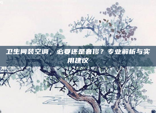 卫生间装空调，必要还是奢侈？专业解析与实用建议