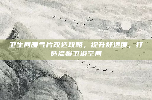 卫生间暖气片改造攻略，提升舒适度，打造温馨卫浴空间