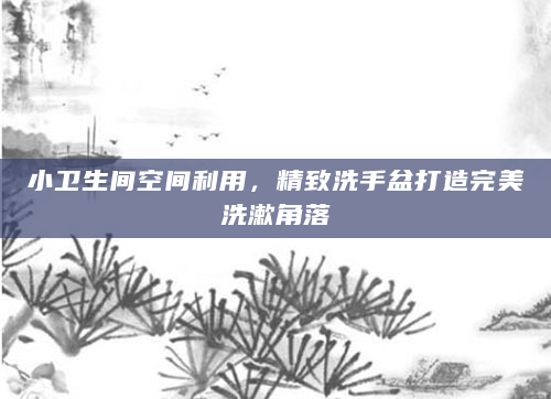 小卫生间空间利用，精致洗手盆打造完美洗漱角落