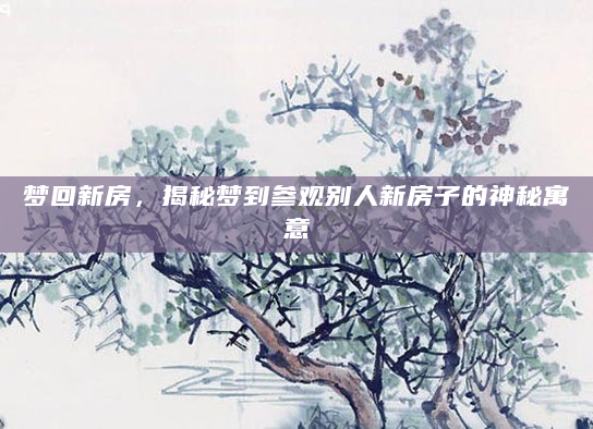 梦回新房，揭秘梦到参观别人新房子的神秘寓意