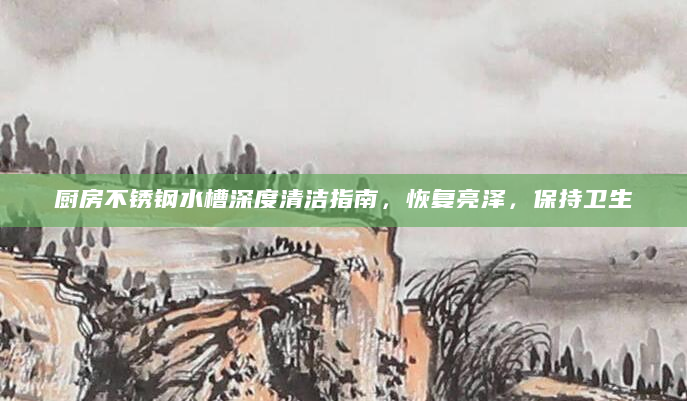 厨房不锈钢水槽深度清洁指南，恢复亮泽，保持卫生