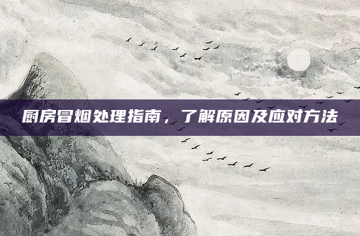 厨房冒烟处理指南，了解原因及应对方法