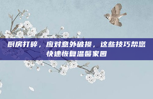 厨房打碎，应对意外破损，这些技巧帮您快速恢复温馨家园
