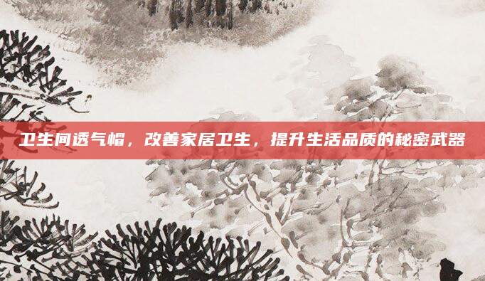 卫生间透气帽，改善家居卫生，提升生活品质的秘密武器