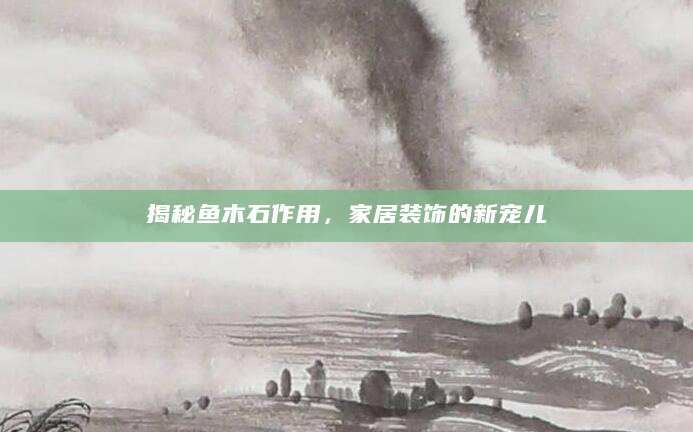 揭秘鱼木石作用，家居装饰的新宠儿