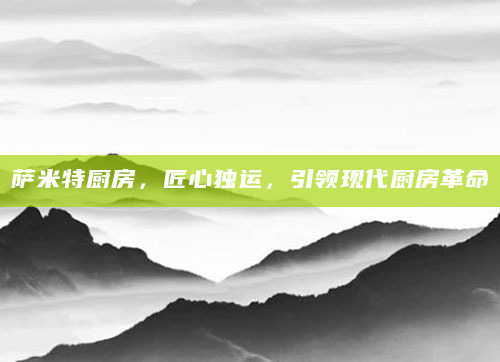 萨米特厨房，匠心独运，引领现代厨房革命