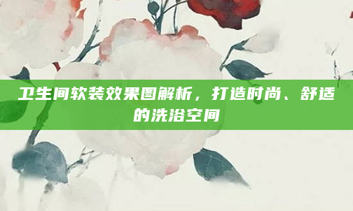 卫生间软装效果图解析，打造时尚、舒适的洗浴空间