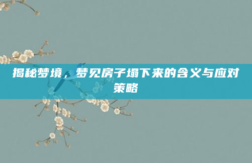 揭秘梦境，梦见房子塌下来的含义与应对策略